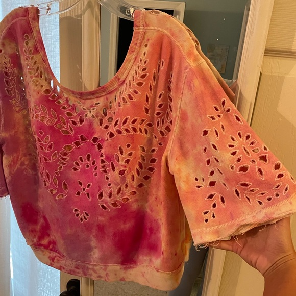 Free people boxy-fit sweatshirt top (reversible) - Picture 4 of 6